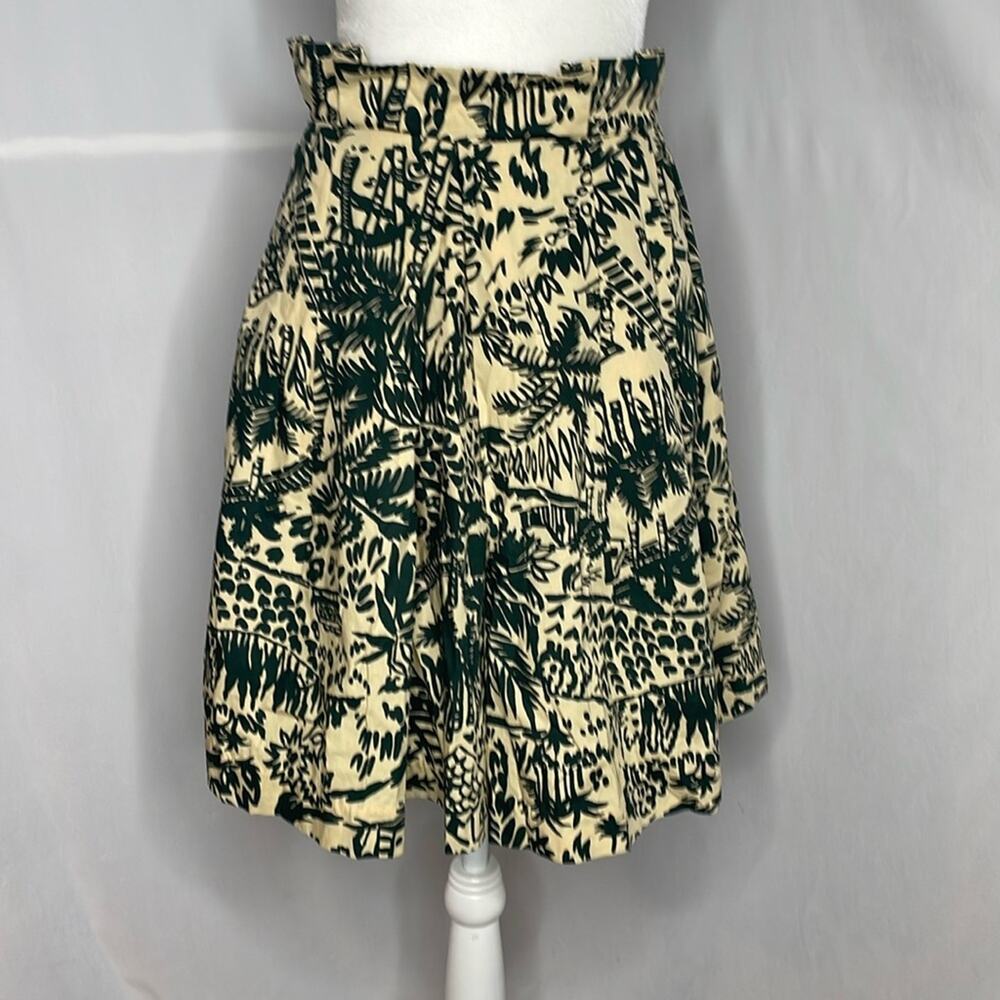 ANTHROPOLOGIE-COREY LYNN CALTER Palm Garden Paper Bag Skirt